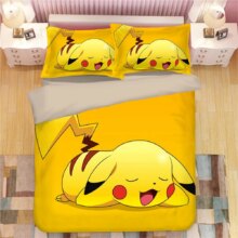 Cartoon Pokemon Pikachu Print Duvet Cover Bedclothes Cartoon Pokemon Pikachu Print Duvet Cover Bedclothes