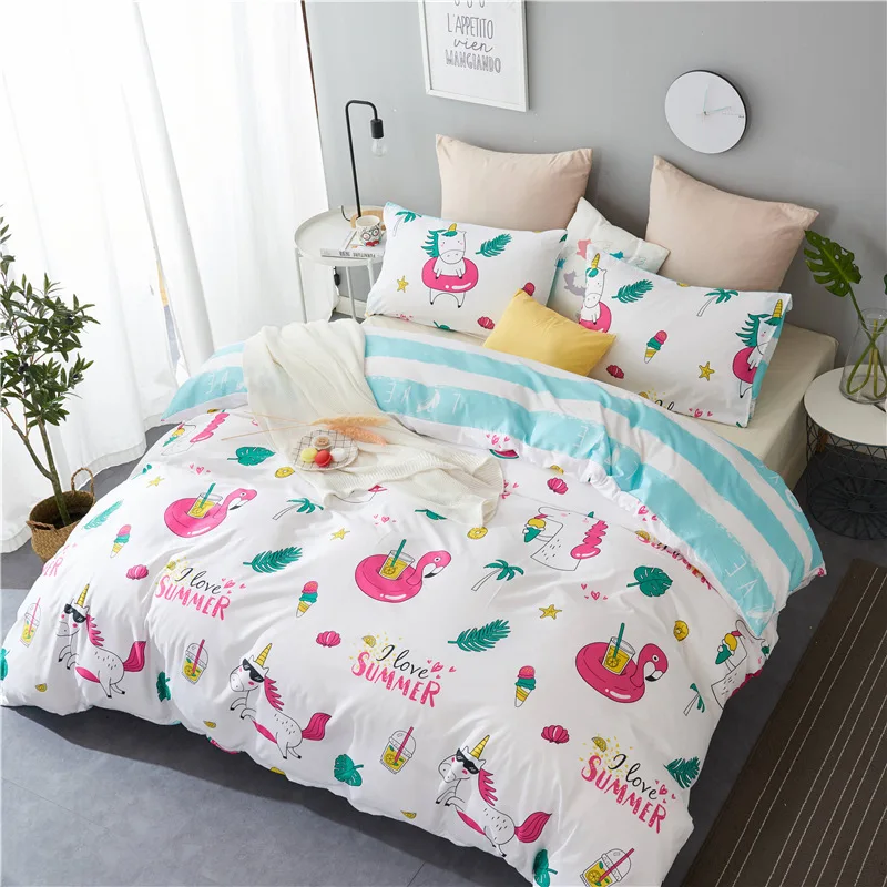 Kawaii Cartoon Soft Comfortable Duvet Cover Bedclothes