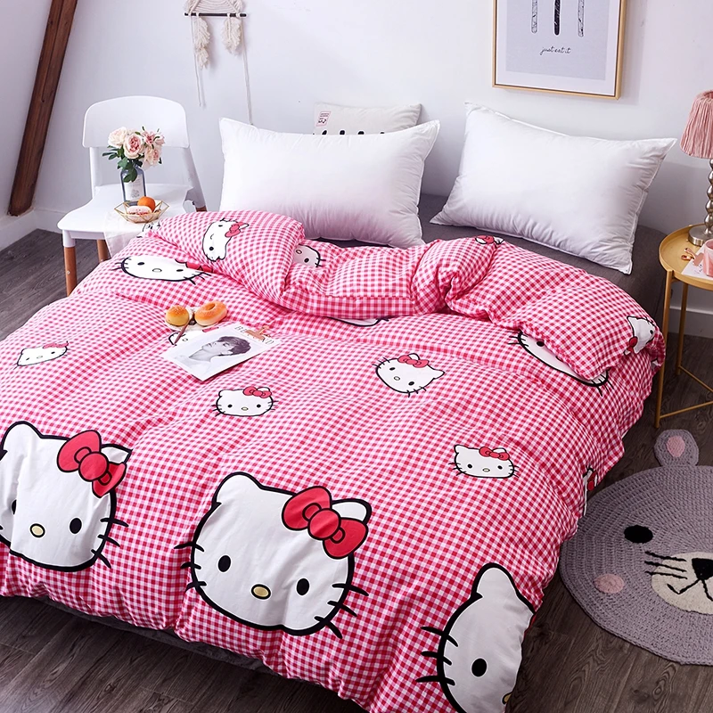 Duvet Cover Kawaii Soft Cotton Bed Set