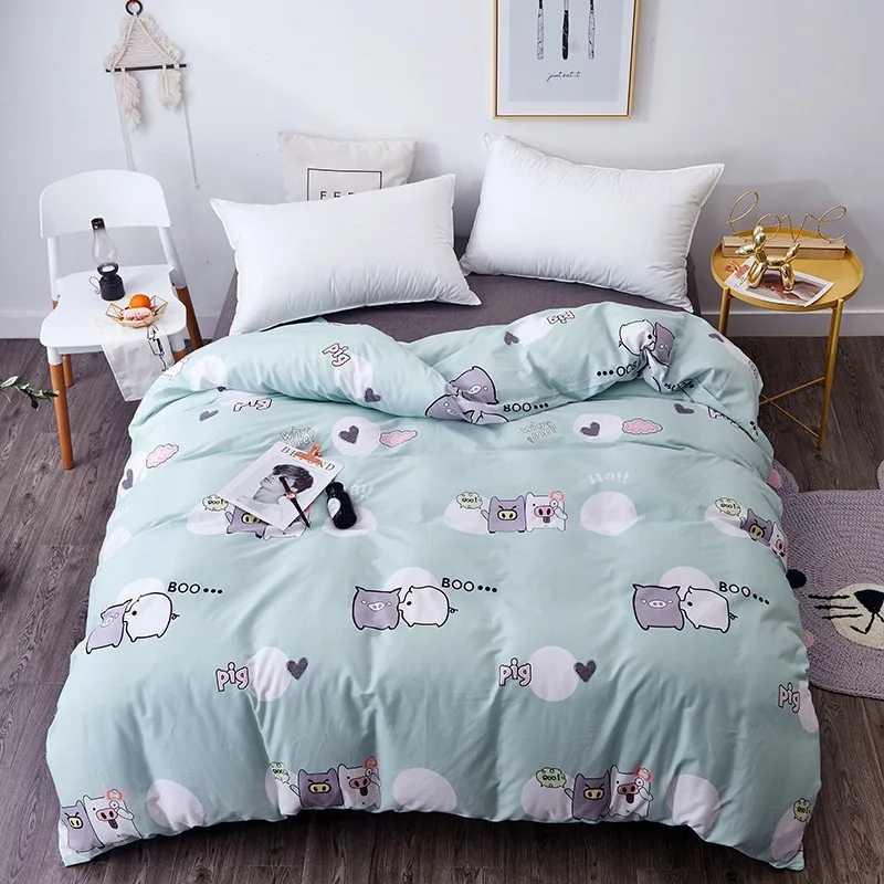 Duvet Cover Kawaii Soft Cotton Bed Set