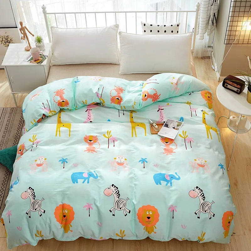 Duvet Cover Kawaii Soft Cotton Bed Set