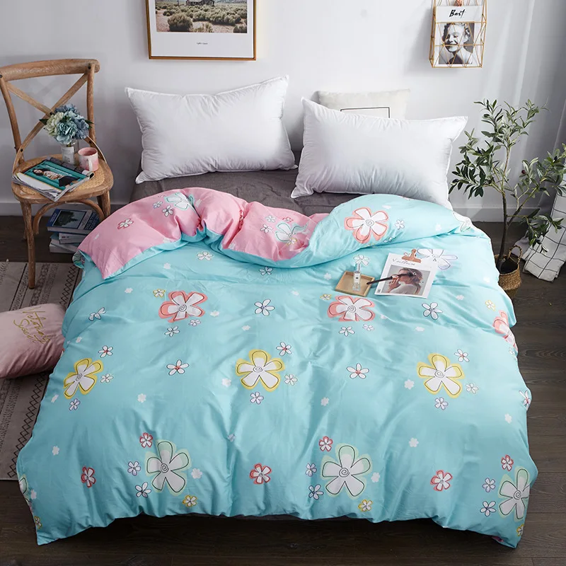 Duvet Cover Kawaii Soft Cotton Bed Set