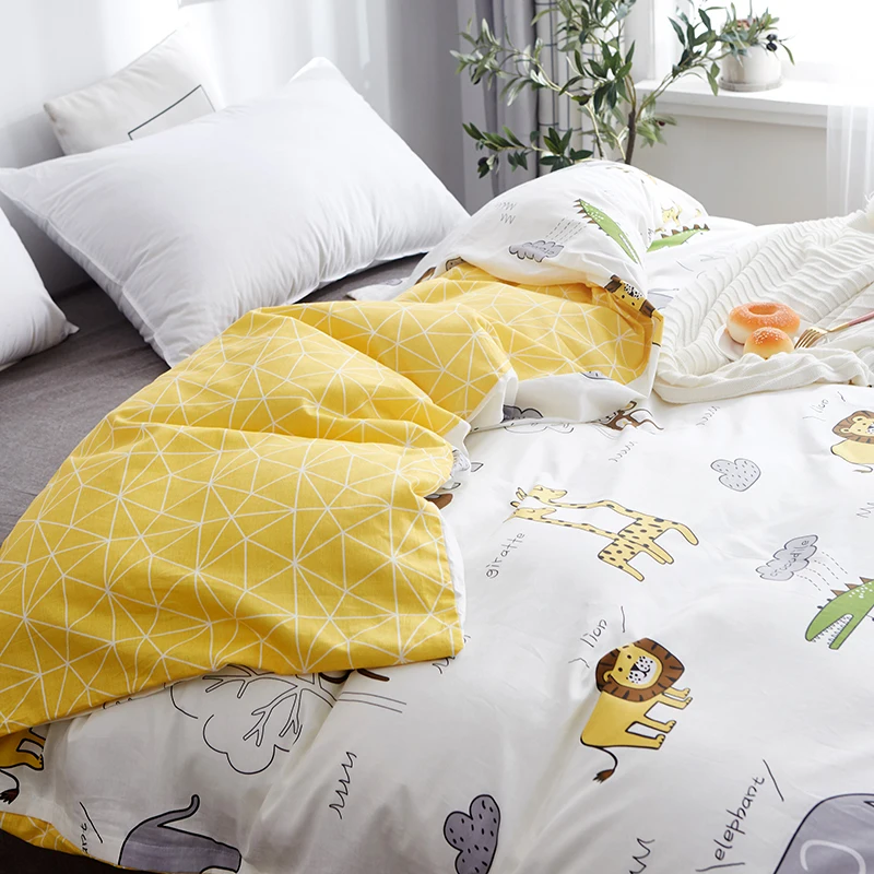Duvet Cover Kawaii Soft Cotton Bed Set