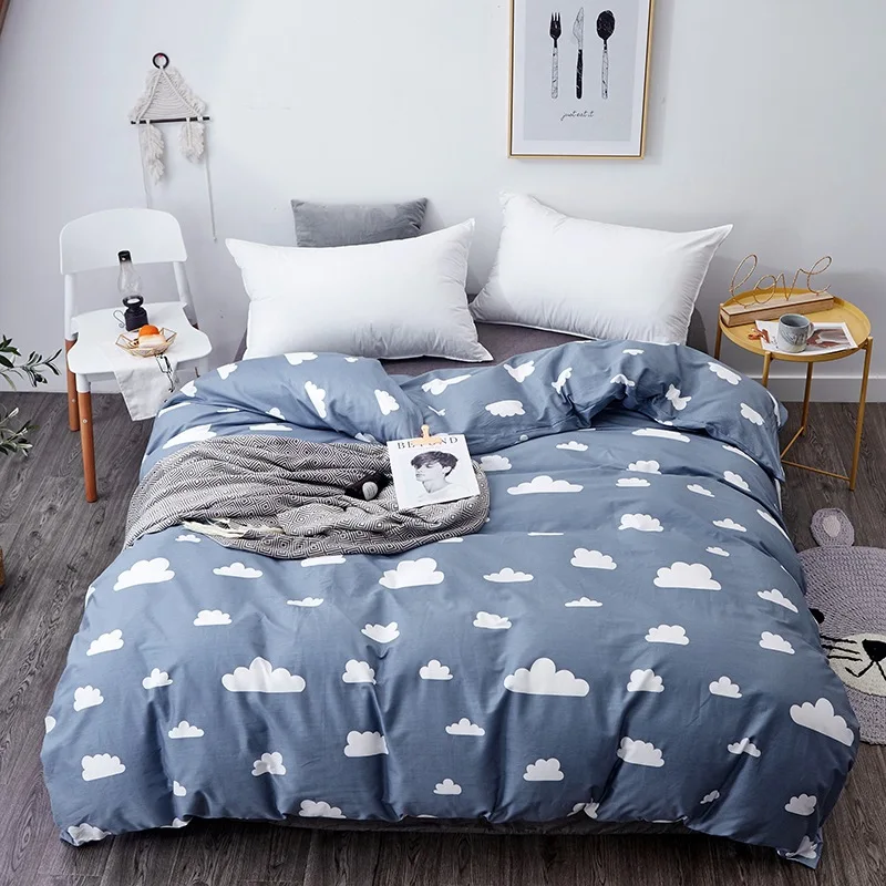 Duvet Cover Kawaii Soft Cotton Bed Set