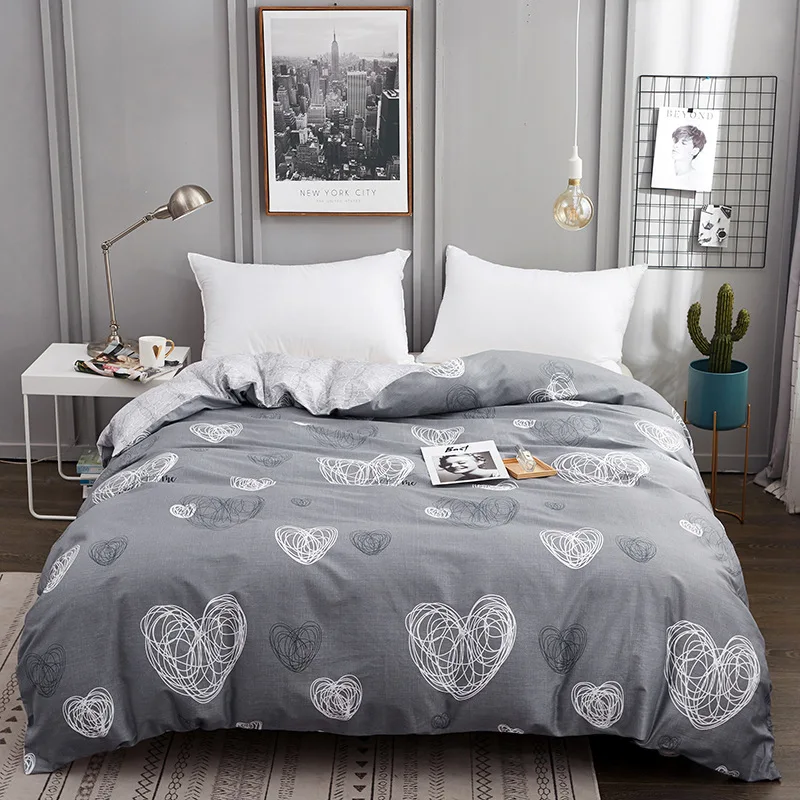 Duvet Cover Kawaii Soft Cotton Bed Set