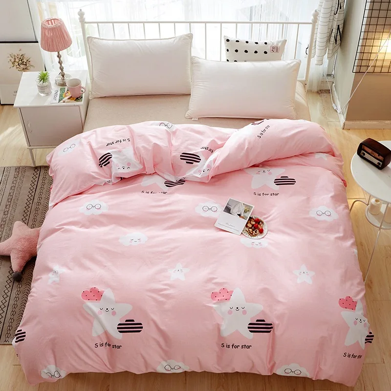 Duvet Cover Kawaii Soft Cotton Bed Set