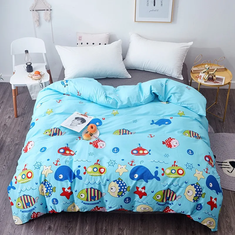 Duvet Cover Kawaii Soft Cotton Bed Set