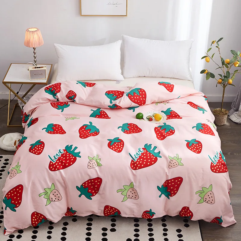 Duvet Cover Kawaii Soft Cotton Bed Set