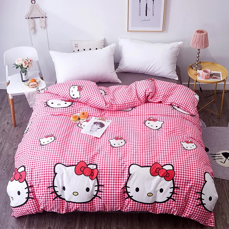 Duvet Cover Kawaii Soft Cotton Bed Set