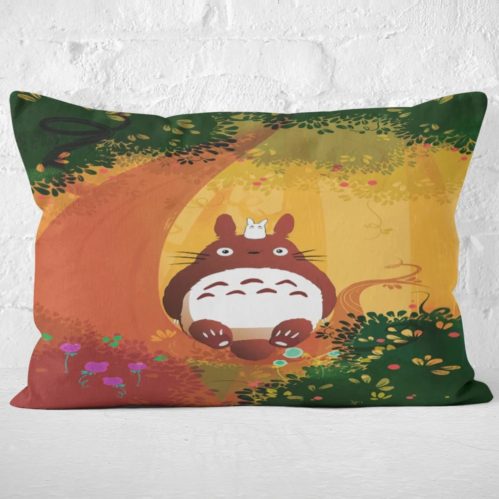Cartoon Totoro Duvet Cover Linen Bedding Set
