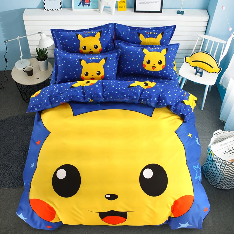 Cartoon Soft Cotton Duvet Cover Bedding Set