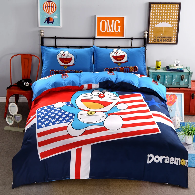 Cartoon Soft Cotton Duvet Cover Bedding Set