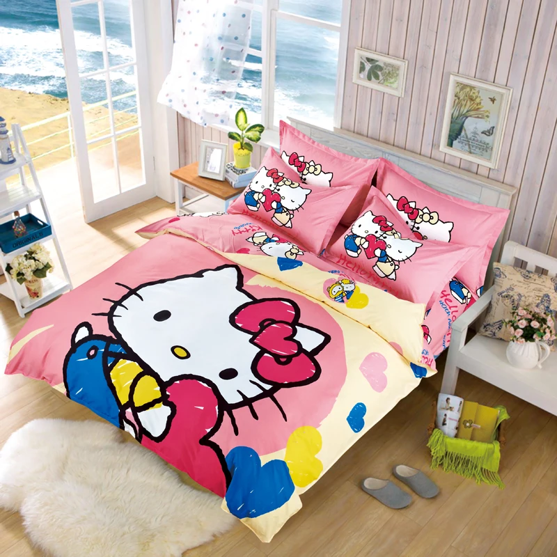 Cartoon Soft Cotton Duvet Cover Bedding Set