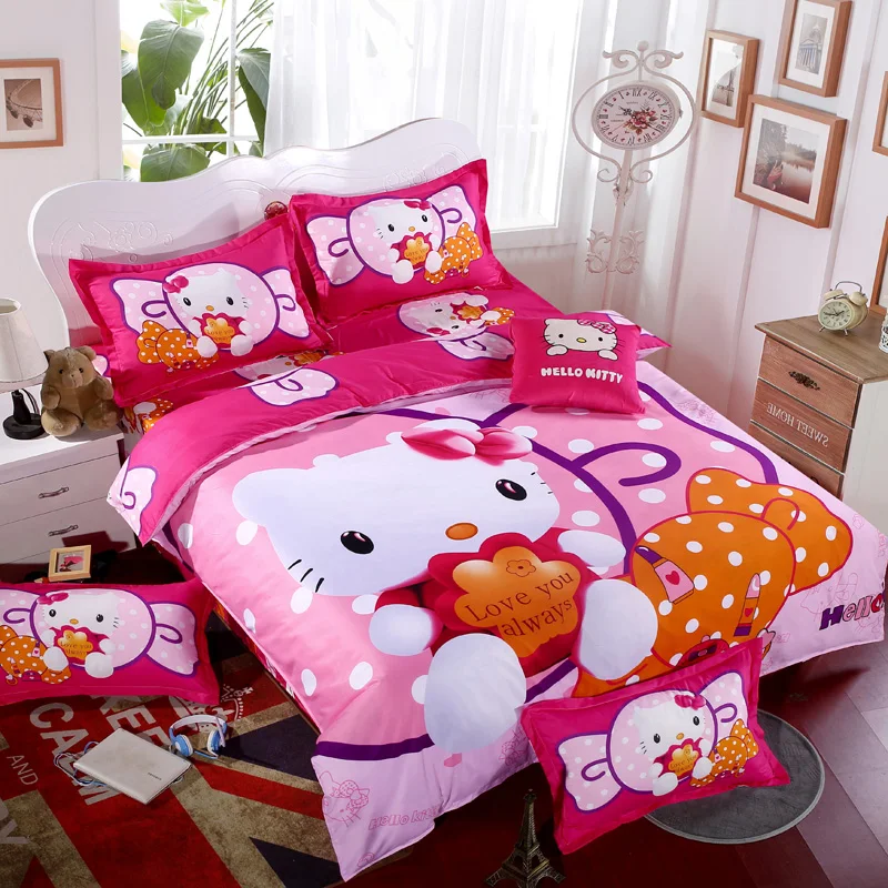 Cartoon Soft Cotton Duvet Cover Bedding Set