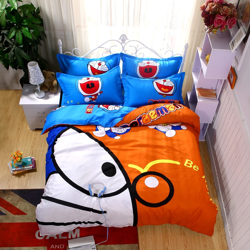 Cartoon Soft Cotton Duvet Cover Bedding Set