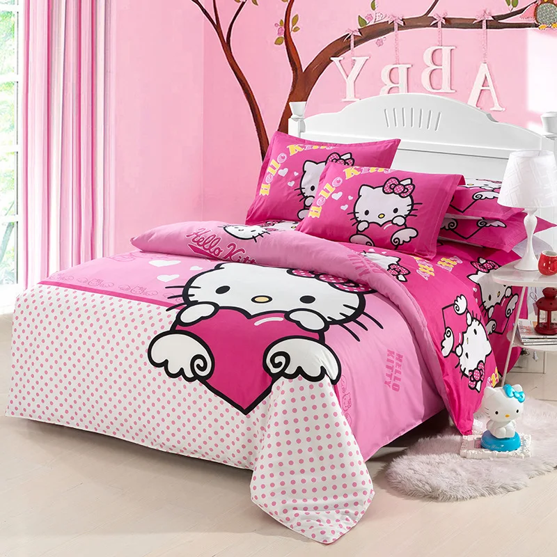 Cartoon Soft Cotton Duvet Cover Bedding Set