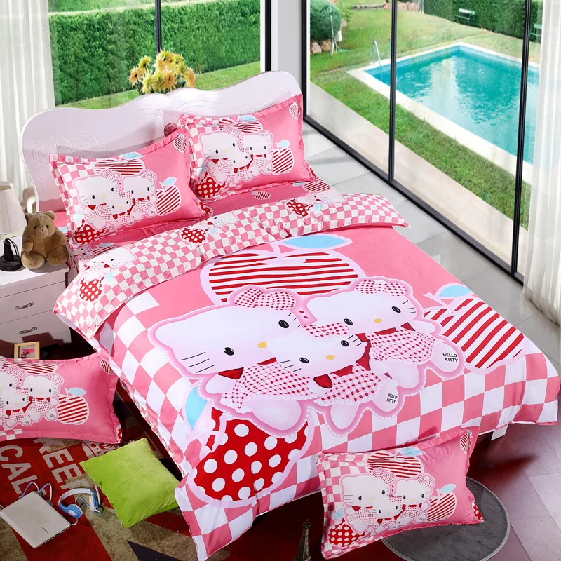 Cartoon Soft Cotton Duvet Cover Bedding Set