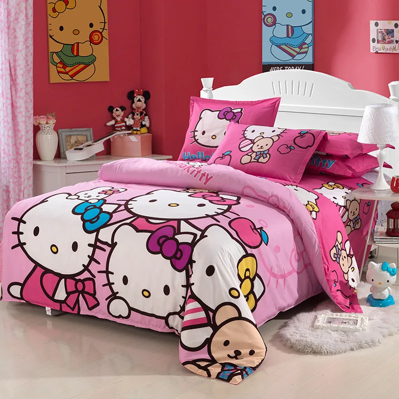 Cartoon Soft Cotton Duvet Cover Bedding Set
