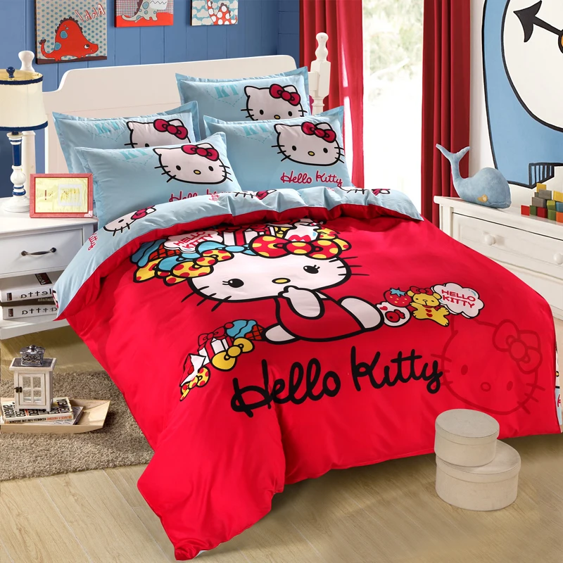 Cartoon Soft Cotton Duvet Cover Bedding Set