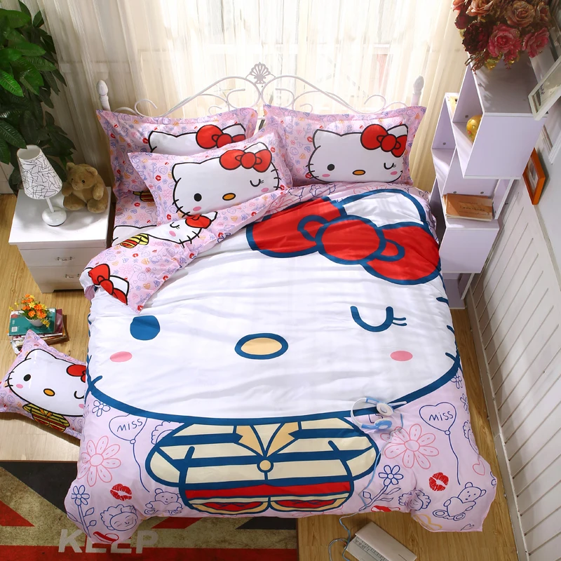 Kawaii Cartoon Duvet Cover Soft Bedclothes