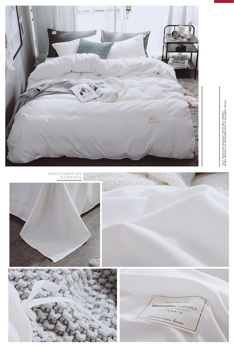 Soft Simple Style Duvet Cover Bedding Set