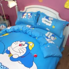 Kawaii Doraemon Cartoon Duvet Cover Bedding Set Kawaii Doraemon Cartoon Duvet Cover Bedding Set