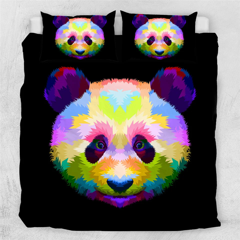 Panda Cartoon Duvet Cover Bedding Set With Pillow Case Panda Cartoon Duvet Cover Bedding Set With Pillow Case