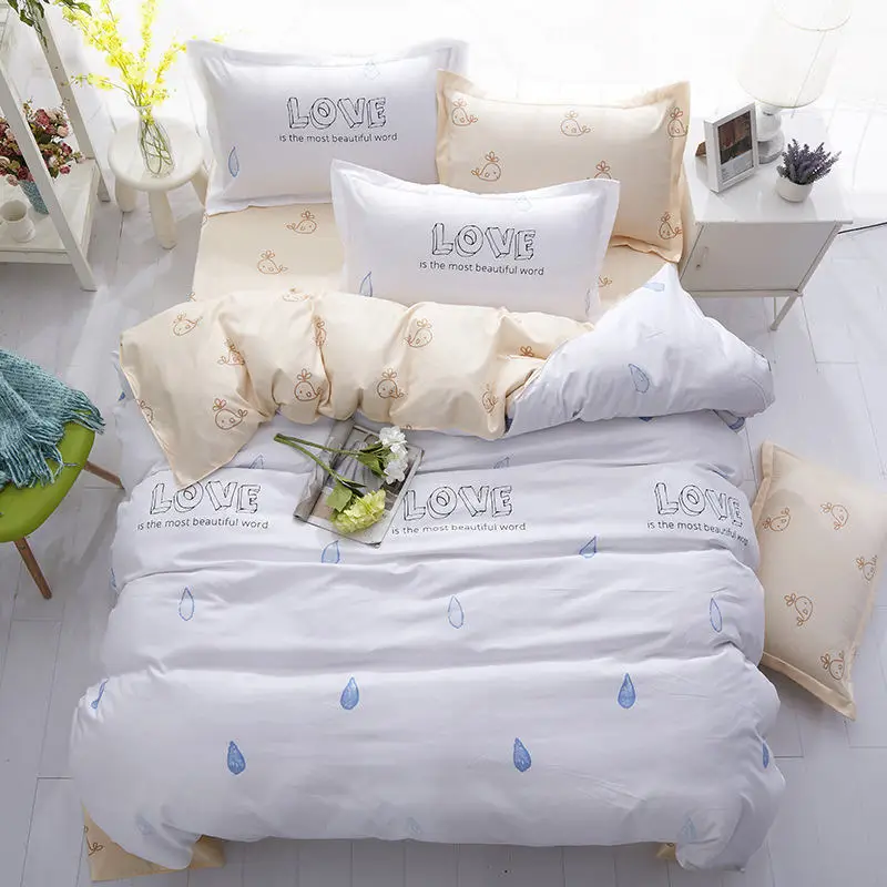 Cartoon Duvet Bed Cover With Pillowcases Cartoon Duvet Bed Cover With Pillowcases