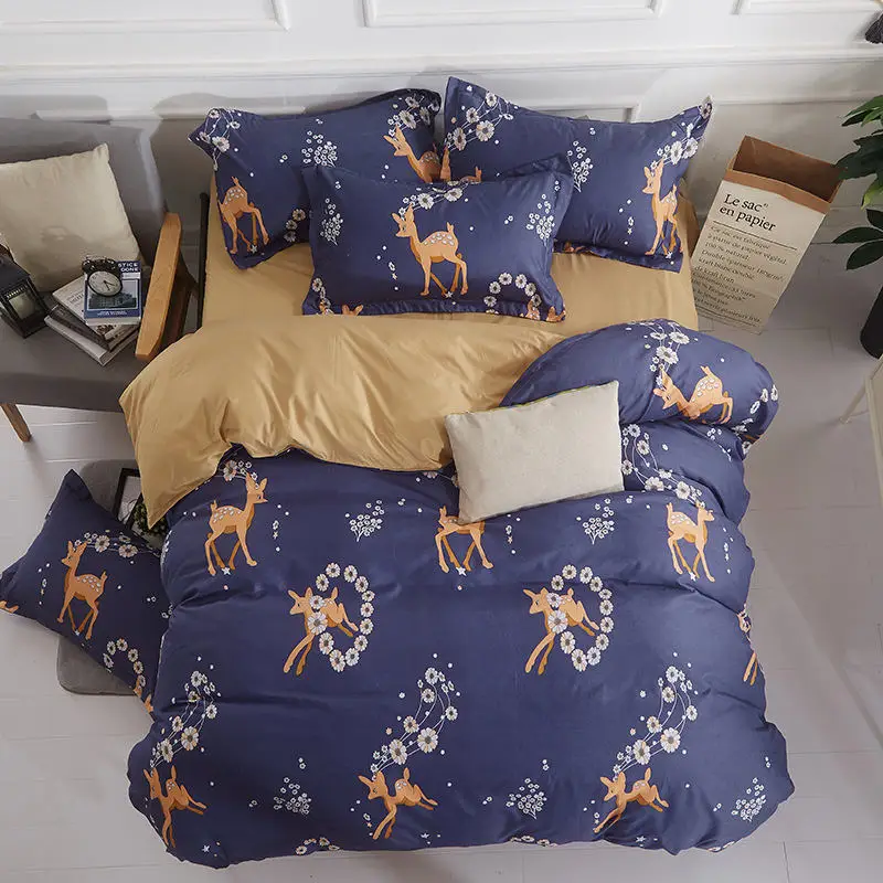 Cartoon Duvet Bed Cover With Pillowcases Cartoon Duvet Bed Cover With Pillowcases