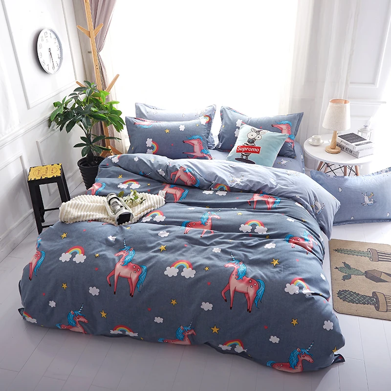 Cute Cartoon Soft Duvet Cover Bedclothes