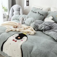 Princess Penguin Duvet Cover Bed Set Princess Penguin Duvet Cover Bed Set