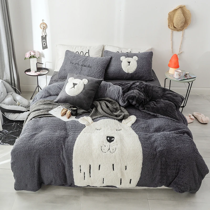 Princess Penguin Duvet Cover Bed Set