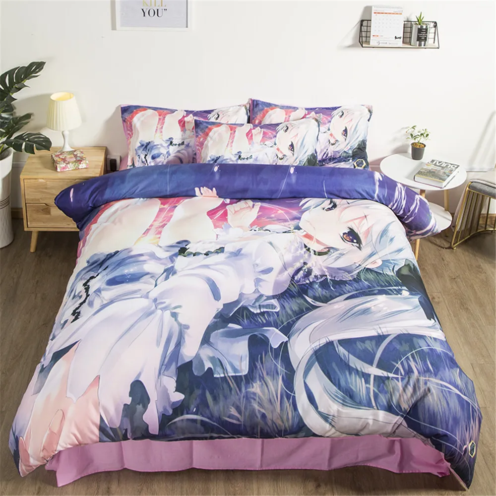 Anime Cartoon Kawaii 3D Duvet Cover Bedding Set