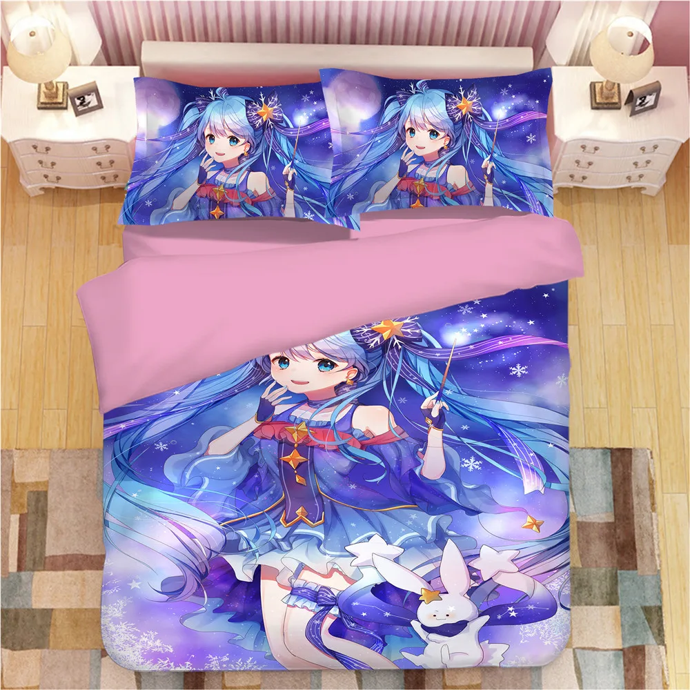 Anime Cartoon Kawaii 3D Duvet Cover Bedding Set