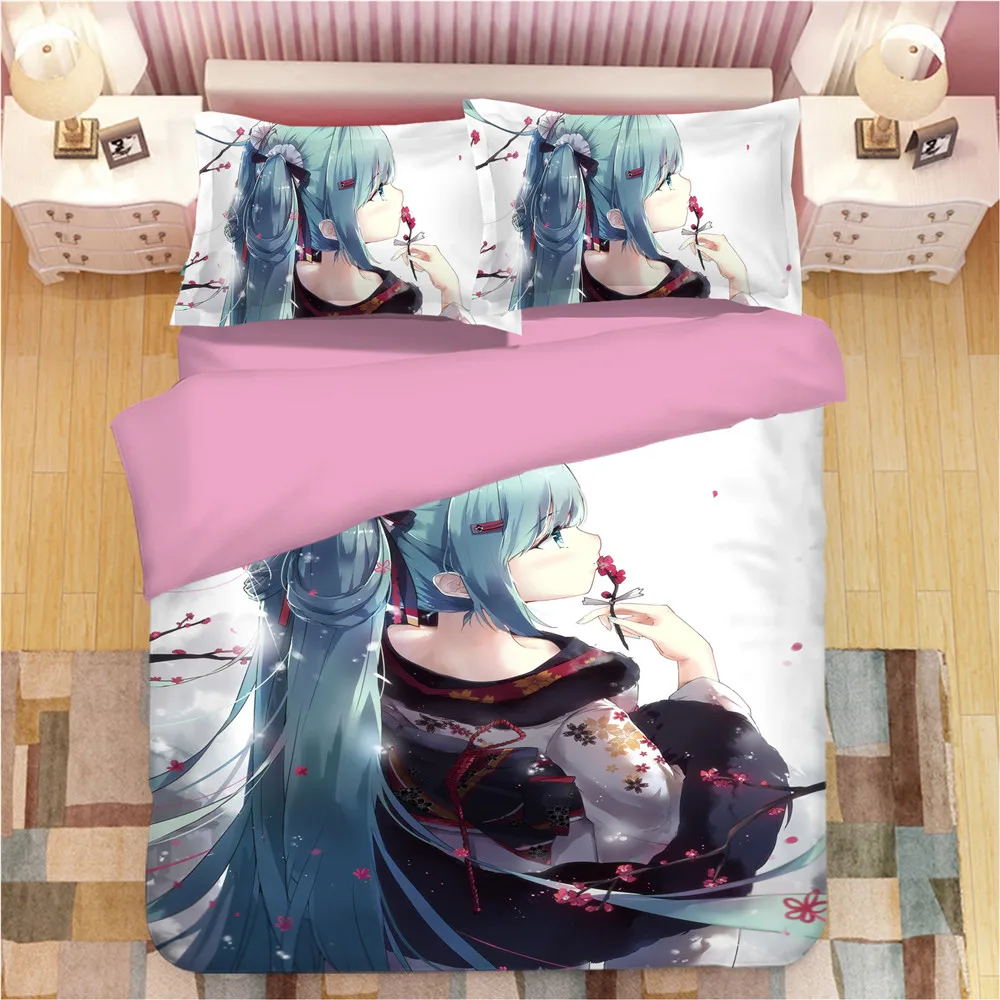 Anime Cartoon Kawaii 3D Duvet Cover Bedding Set