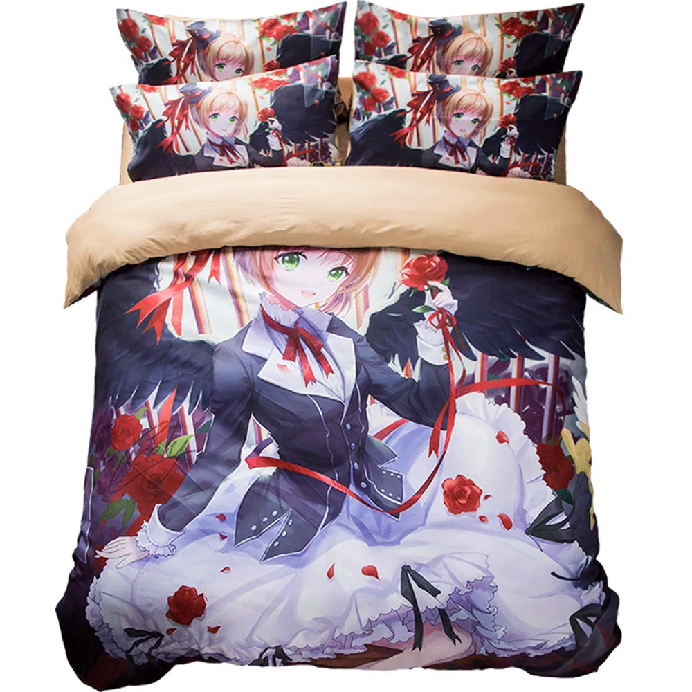Anime Cartoon Kawaii 3D Duvet Cover Bedding Set