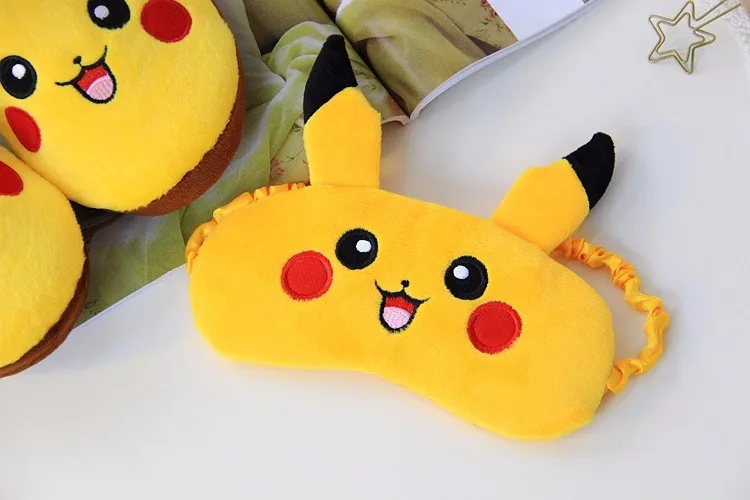 Pokemon Pikachu Cartoon Cosplay Shoes With Eye Mask