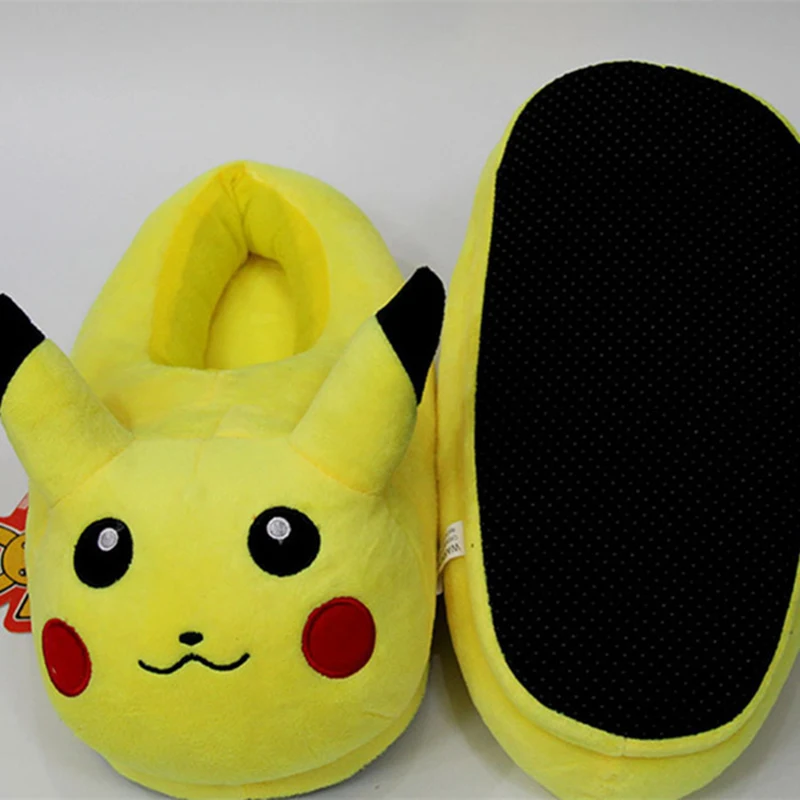 Anime Pikachu Warm Plush Cosplay Shoes For Woman / Man