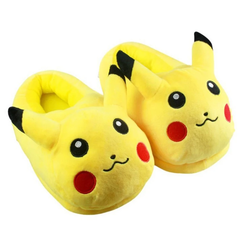 Anime Pikachu Warm Plush Cosplay Shoes For Woman / Man