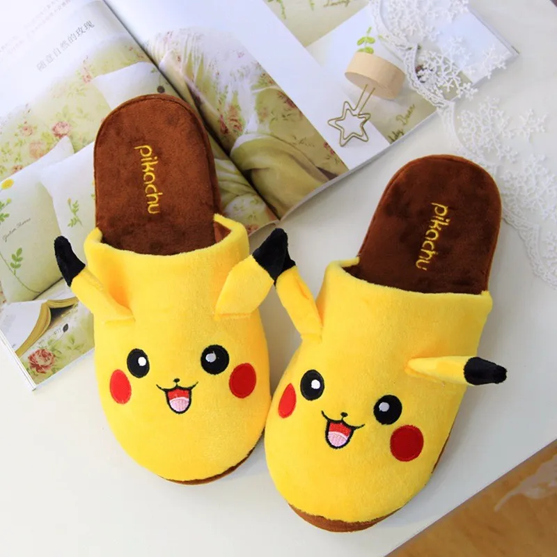 Pokemon Pikachu Cartoon Indoor Warm Shoes With Eye Mask Pokemon Pikachu Cartoon Indoor Warm Shoes With Eye Mask