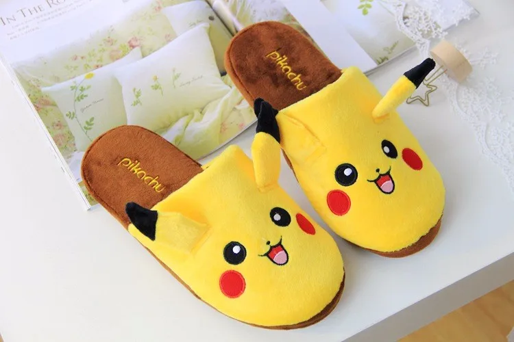 Pokemon Pikachu Cartoon Indoor Warm Shoes With Eye Mask Pokemon Pikachu Cartoon Indoor Warm Shoes With Eye Mask