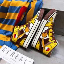 Pokemon Pikachu Poke Ball Anime Canvas Kawaii Sports Shoes Pokemon Pikachu Poke Ball Anime Canvas Kawaii Sports Shoes