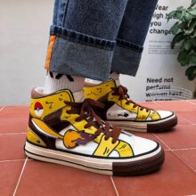 Pokemon Pikachu Poke Ball Anime Canvas Kawaii Sports Shoes Pokemon Pikachu Poke Ball Anime Canvas Kawaii Sports Shoes