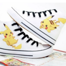 Pikachu Anime Cartoon Canvas Casual Comfortable Shoes For Men And Women Pikachu Anime Cartoon Canvas Casual Comfortable Shoes For Men And Women