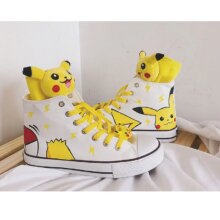 Pikachu Anime Cartoon Canvas Casual Comfortable Shoes For Men And Women Pikachu Anime Cartoon Canvas Casual Comfortable Shoes For Men And Women