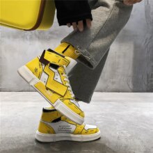 Pikachu Leather Classic High Top Men Vulcanized Casual Shoes Pikachu Leather Classic High Top Men Vulcanized Casual Shoes