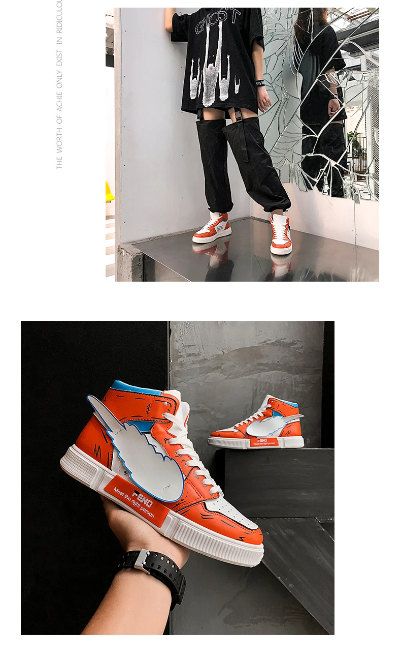 Pikachu Leather Classic High Top Men Vulcanized Casual Shoes Pikachu Leather Classic High Top Men Vulcanized Casual Shoes