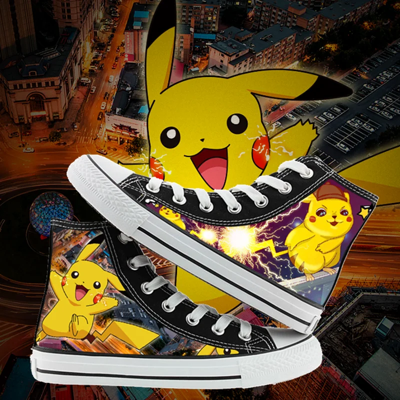 Pikachu Anime Cartoon Casual Comfortable Shoes For Men And Women