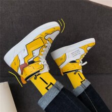Pikachu Classic High Top Men Vulcanized Casual Shoes Pikachu Classic High Top Men Vulcanized Casual Shoes