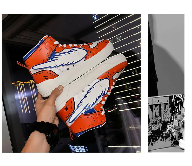 Pikachu Classic High Top Men Vulcanized Casual Shoes